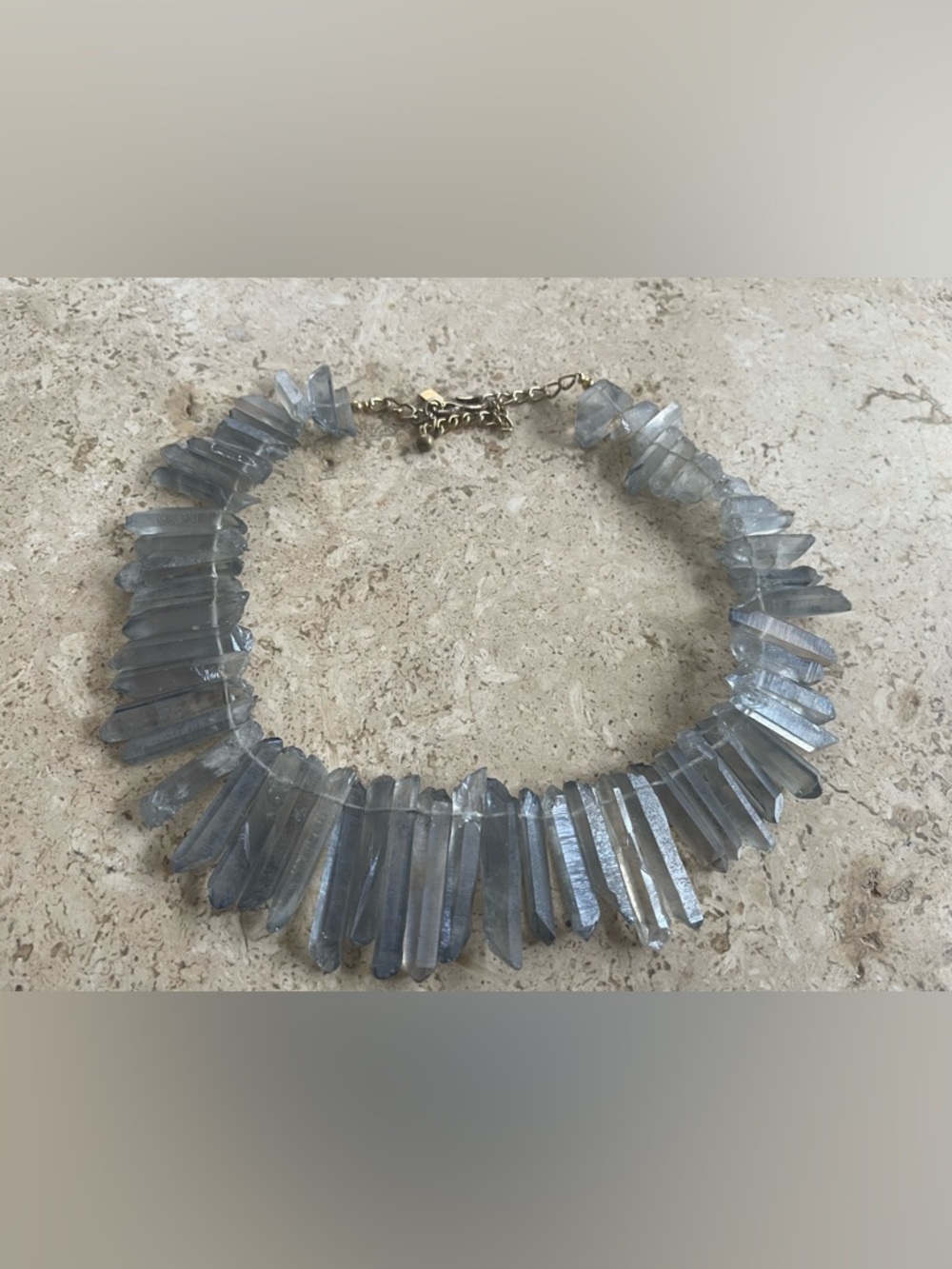 Pale blue crystal Statement Necklace - Kenneth  Lane